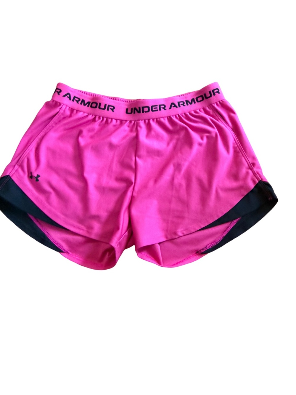 Under Armour Hot Pink Running Shorts Small HeatGear Athletic EUC 🩷